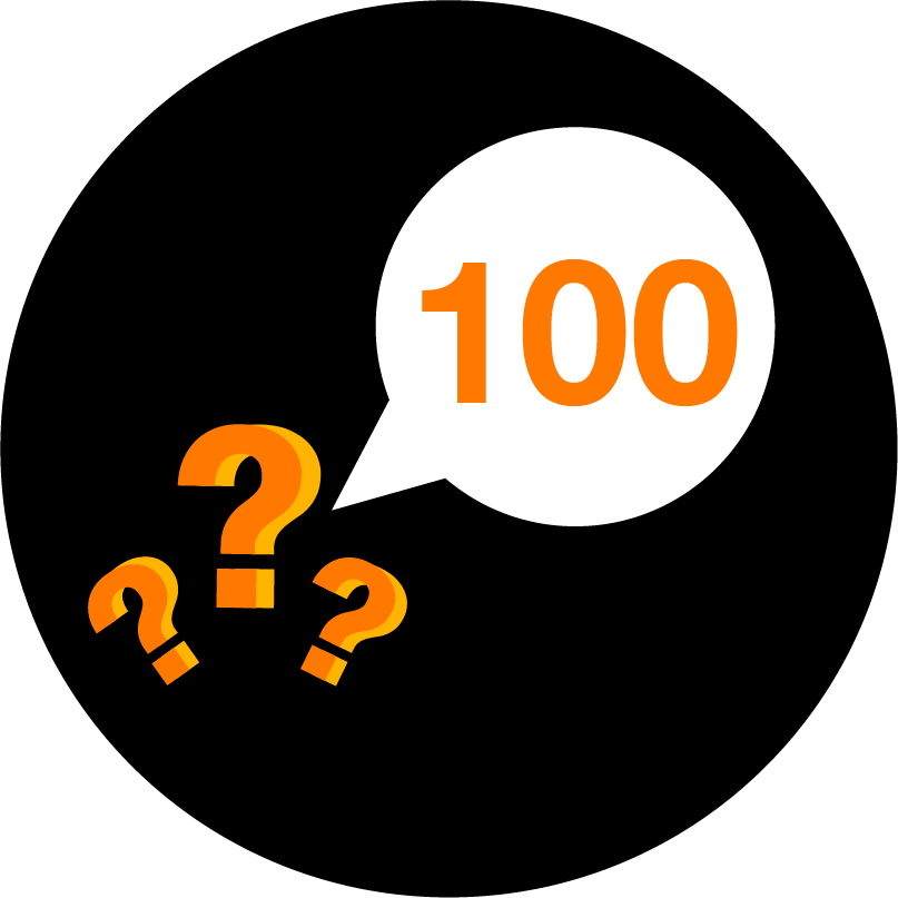 100 întrebări publicate