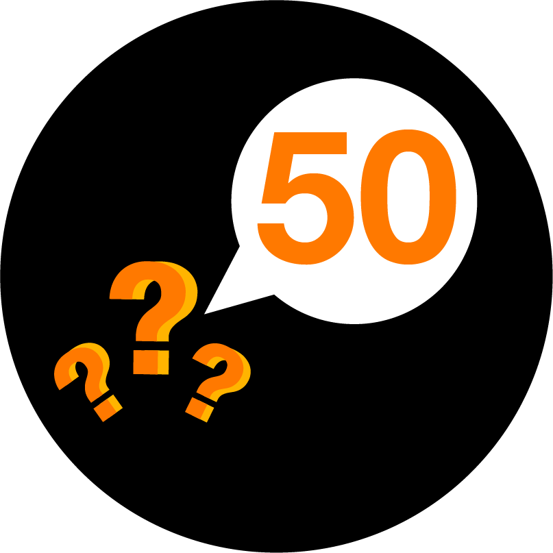 50 întrebări publicate