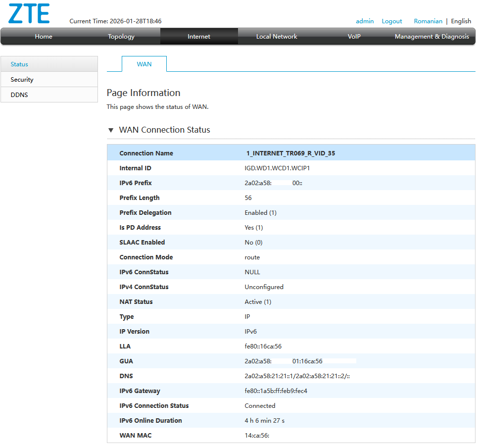 ZTE F6605R WAN Status.PNG