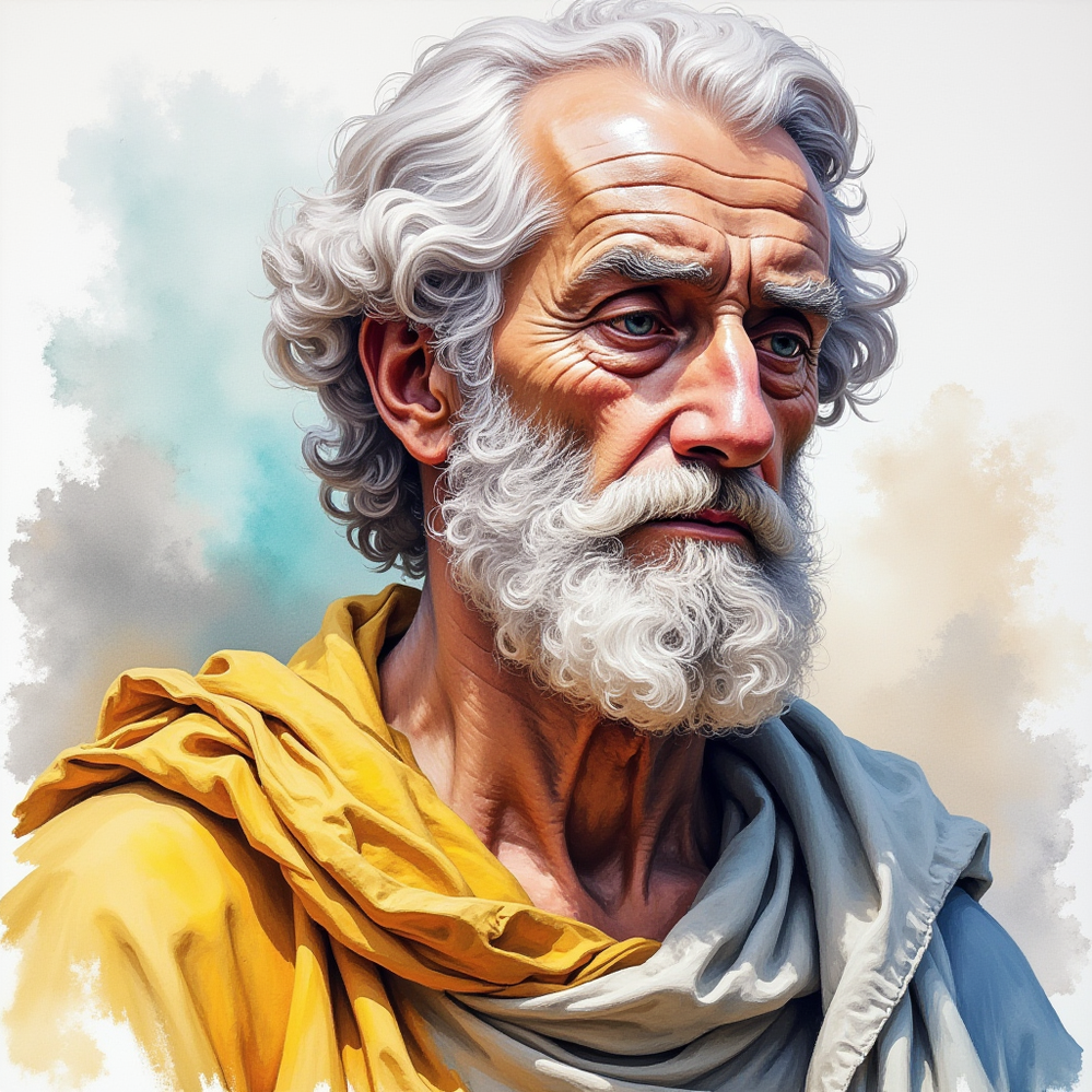 Stoic, Marcus Aurelius In A Thinking Position Art,.png