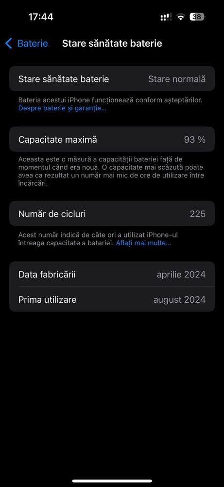 Cicluri baterie